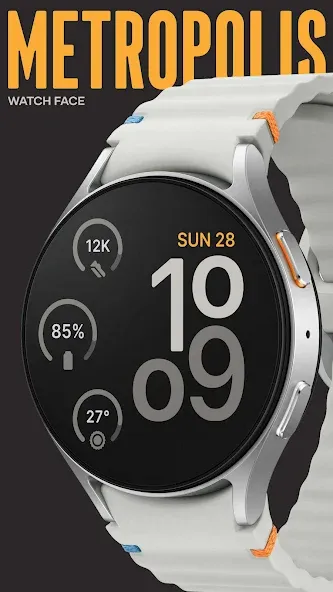 Metropolis Watch Face screenshot 2