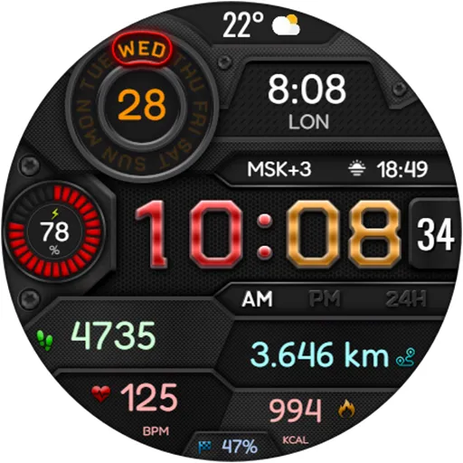 DIGI VIDAMOL WS25 Watch face screenshot 17