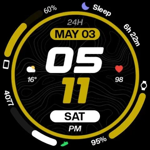 Night 96 - watch face screenshot 23