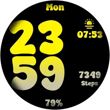 BIG Happy Watch Face screenshot 12