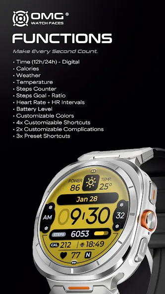 OMG 326 - Digital Watch Face screenshot 2