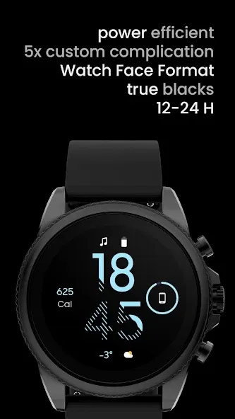 Fit OLED: Watch face screenshot 3
