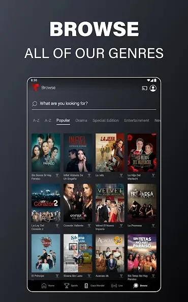 Telemundo: Series y TV en vivo screenshot 16