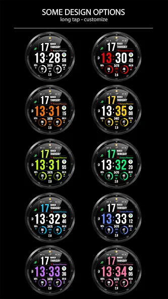 WFP 241 Digital watch face screenshot 3