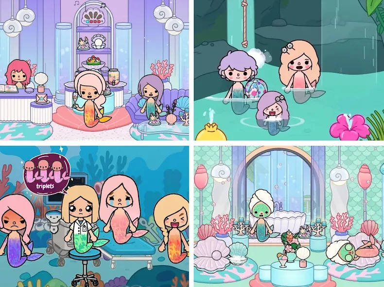 Mermaid Games: Princess Salon screenshot 4