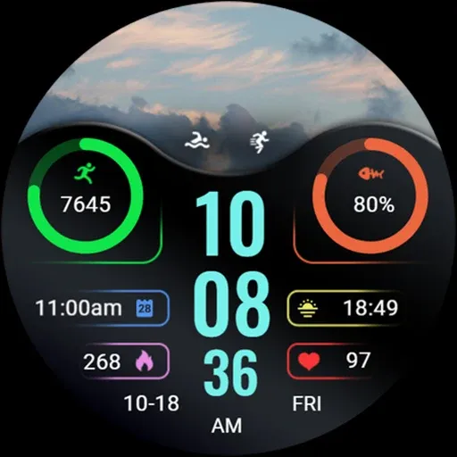 ZKin WatchFace Elegant Weather screenshot 5