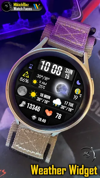 Weather Widget Watch Face screenshot 1