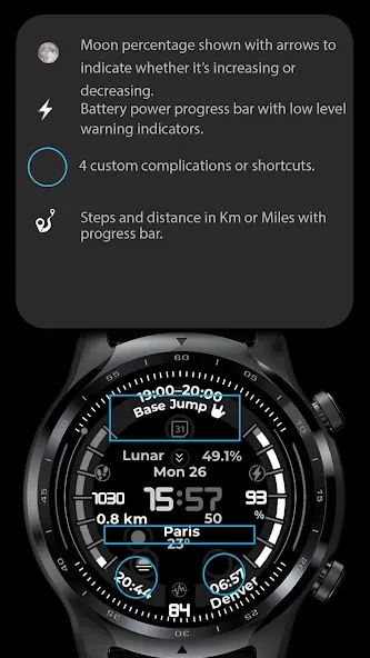 Digital Watch Face CUE124 screenshot 3