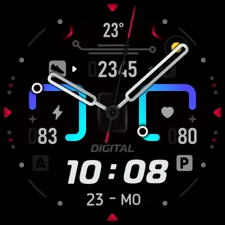 SH020 Watch Face, WearOS watch screenshot 9