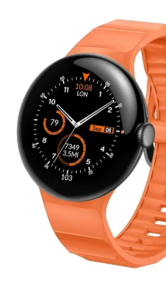 CC Black Analog Watch Face screenshot 1