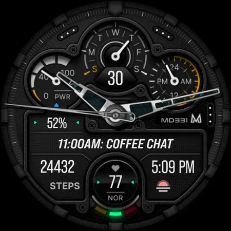 MD331 Analog watch face screenshot 14