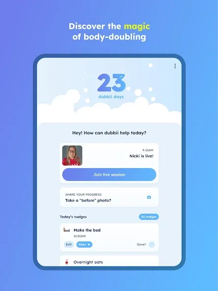 dubbii: the body doubling app screenshot 19