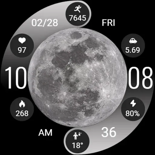 ZKin Watch Face Lunar Widget screenshot 7