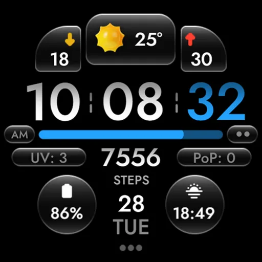 OMG 452 - Digital Watch Face screenshot 25