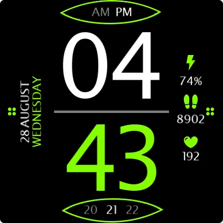Digital Watch Face Key 016 screenshot 27