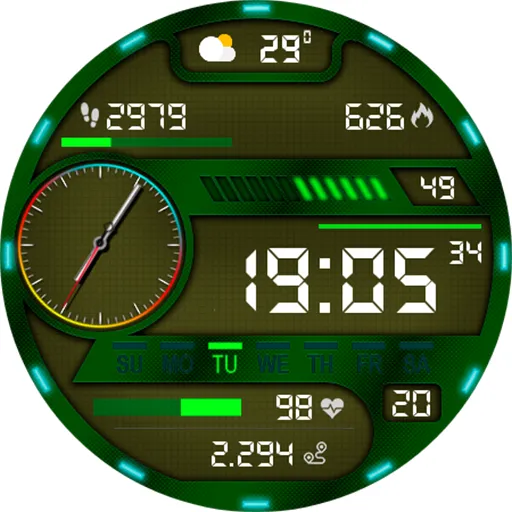 Digital Pirun Watch Face screenshot 13