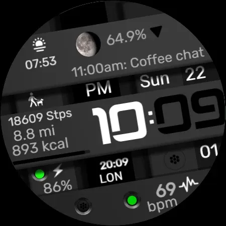 Digital Watch Face CRC042 screenshot 12