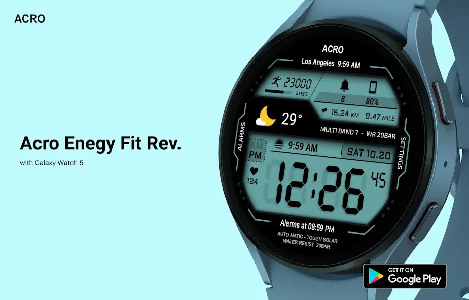 ACRO Genix Digital watchface screenshot 5
