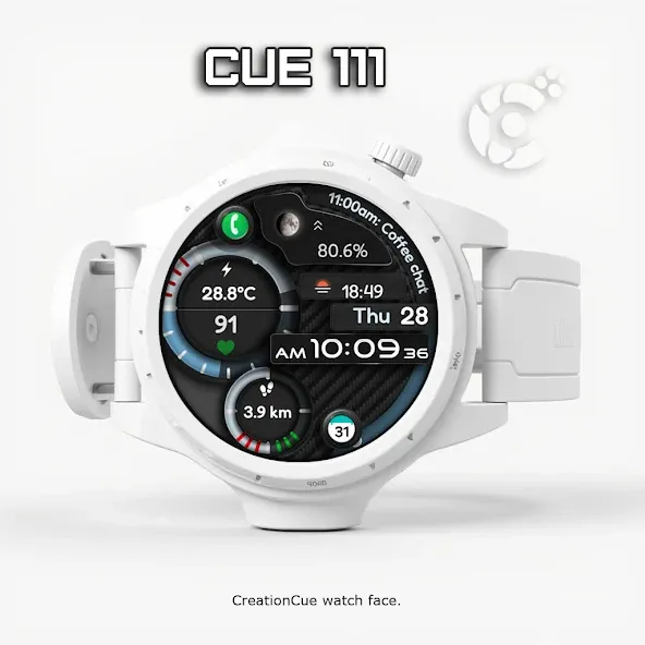 Digital Watch Face CUE111 screenshot 1