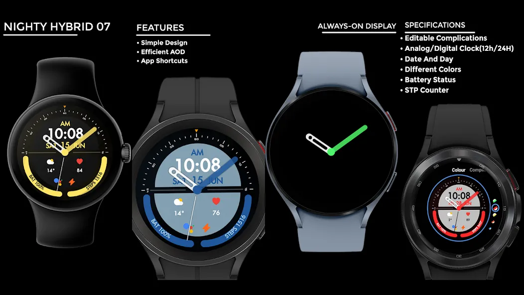 Nighty Hybrid 07 - watch face screenshot 15