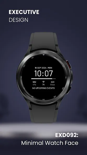 EXD092: Minimal Watch Face screenshot 2
