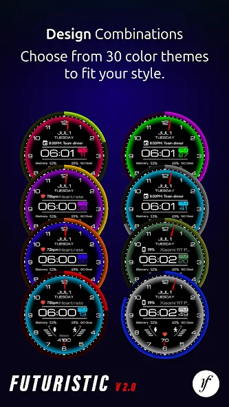 Futuristic Watch Face screenshot 5