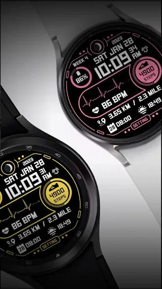 Step Up 3 - Digital Watchface screenshot 2