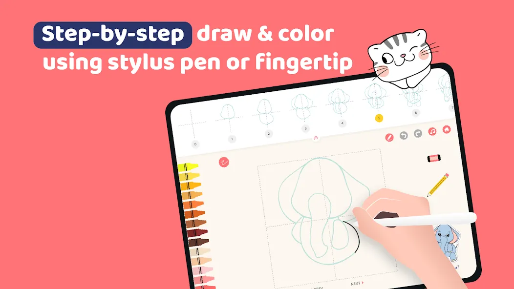Easy Draw Animals screenshot 8