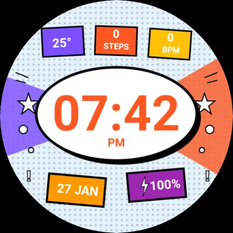 Pop Art - watch face screenshot 8