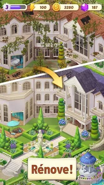 Merge Manor : Sunny House screenshot 1