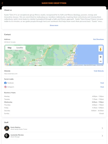 Sudor Taino Group Fitness screenshot 5