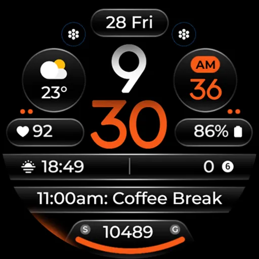 OMG 345 Digital Watch Face screenshot 29