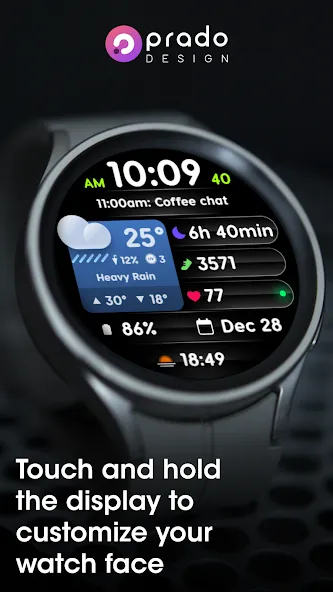 PRADO 71 Weather Watch Face screenshot 4
