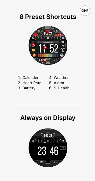 NW123: Digital watch face screenshot 5