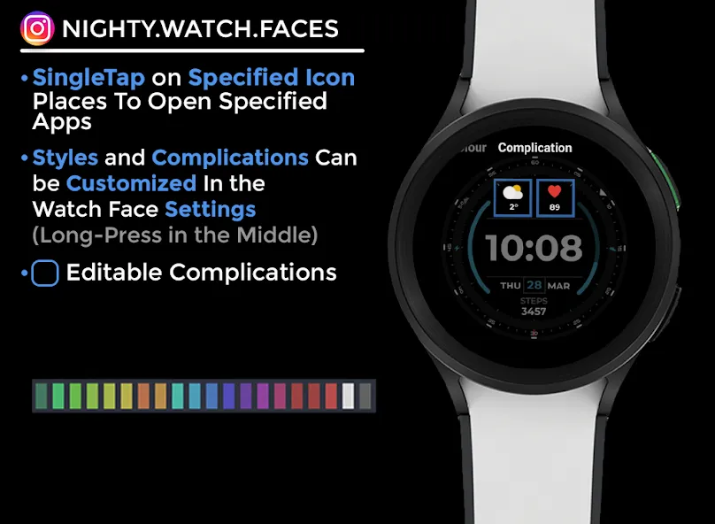 Nighty Digital 27 - watch face screenshot 6