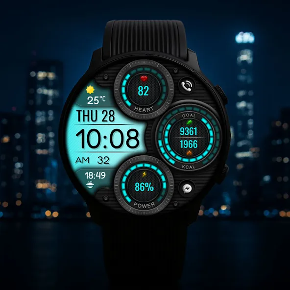 Digital Mingo Watch face screenshot 7