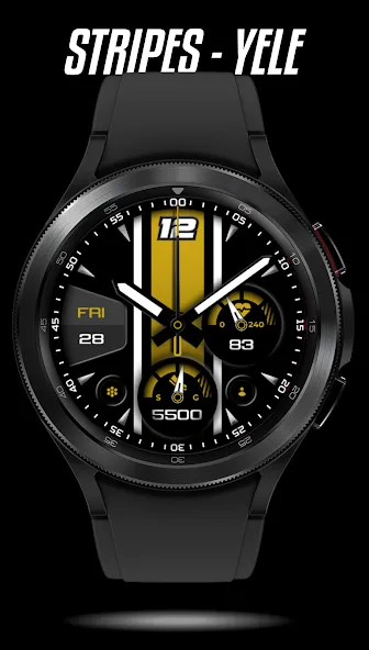 Stripes - YELE | watch face screenshot 2