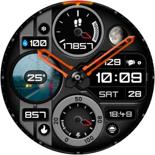 Weather Hybrid Watch Face A6 screenshot 20