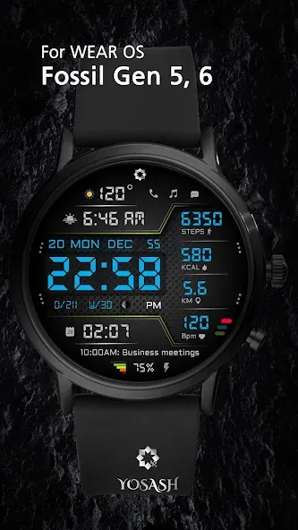 A440 Digital Health Face screenshot 5