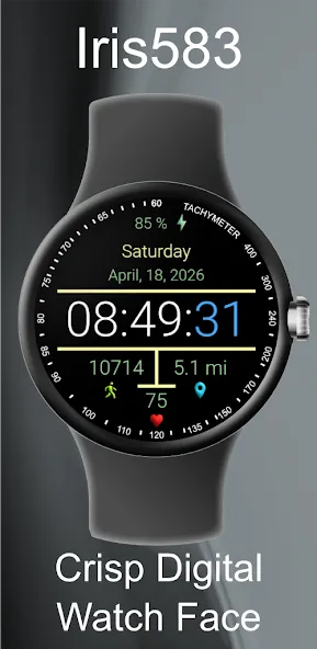 Iris583 Crisp Digital Watch screenshot 1
