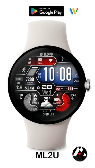 ML2U 258 Watch Face screenshot 7