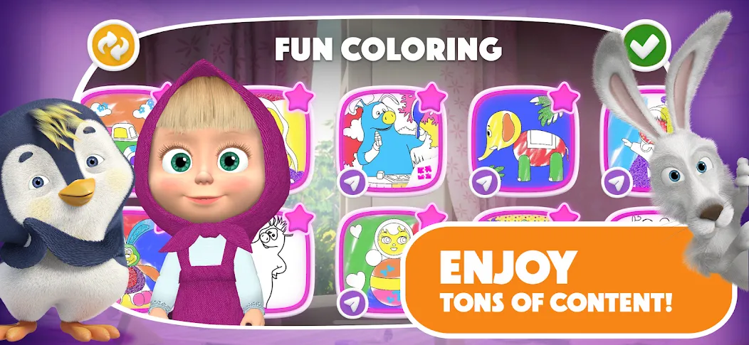 Masha and the Bear: Art Games screenshot 4