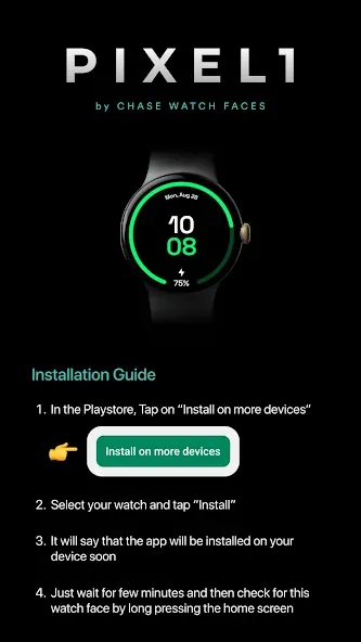 Pixel 1 Watch face screenshot 1