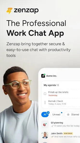 Zenzap: Professional Work Chat screenshot 1