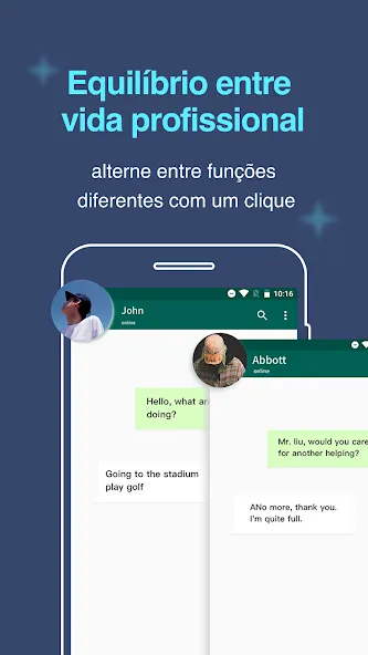 Várias contas: espaço duplo screenshot 3