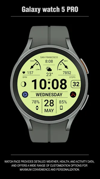 WFP 106 Information watch face screenshot 8