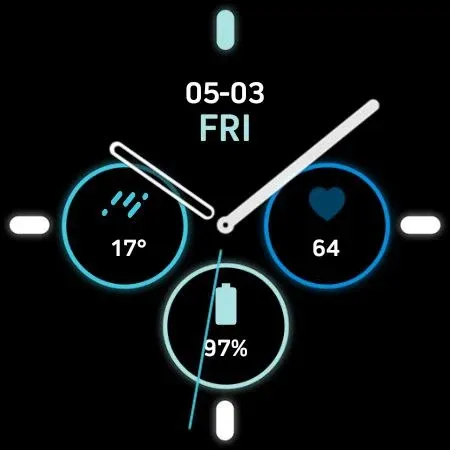Nighty Analog 15 - watch face screenshot 23