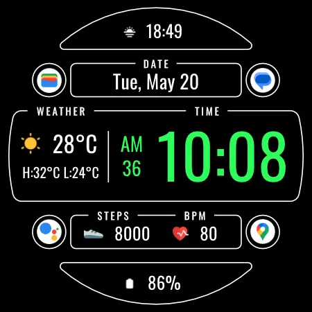 DADAM106: Weather Watch Face screenshot 20