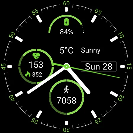 Clean Lines Watch Face screenshot 9