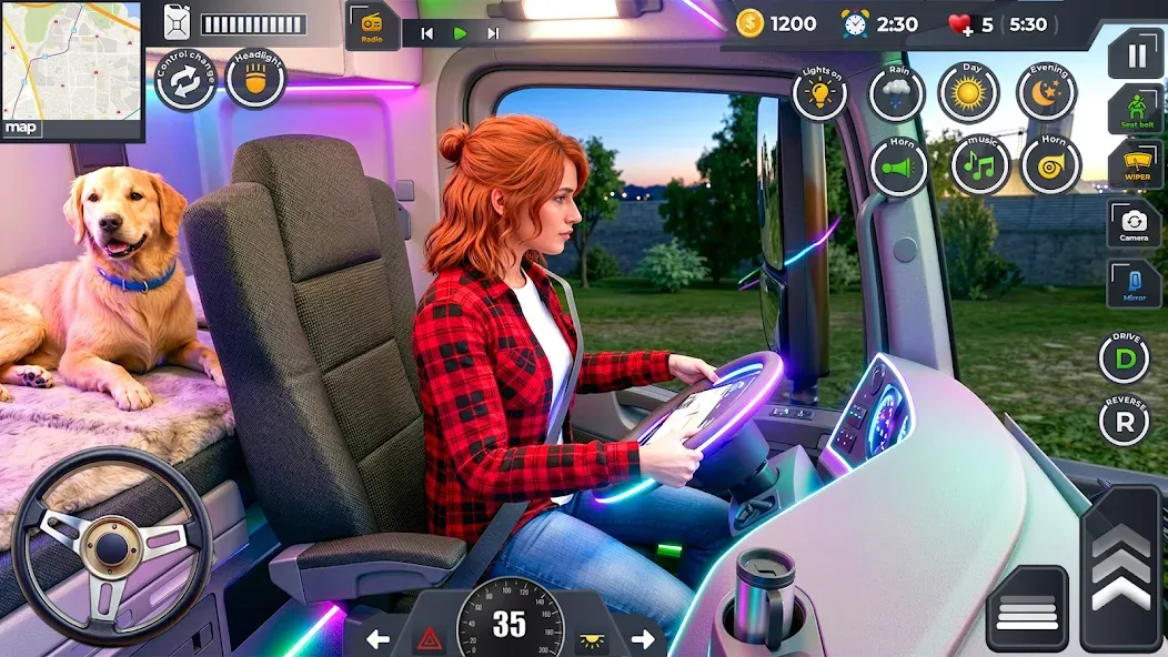 US Truck Driving Simulator 3D screenshot 1